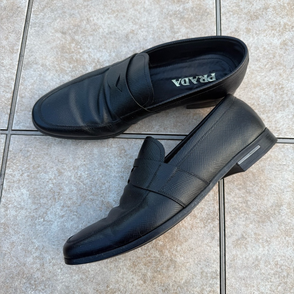 Prada Saffiano leather penny loafers - Picture 5 of 14
